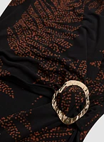 Leaf Motif Dress