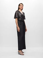 Sequin & Satin Jumpsuit