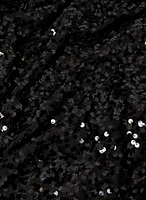 Sequin Detail Crew Neck Top