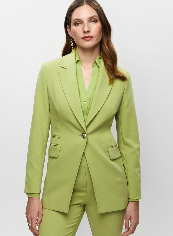 Veste mi-longue à un bouton