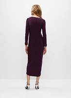 Adrianna Papell - Faux Wrap Midi Dress