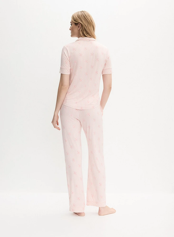 Striped PJ Set