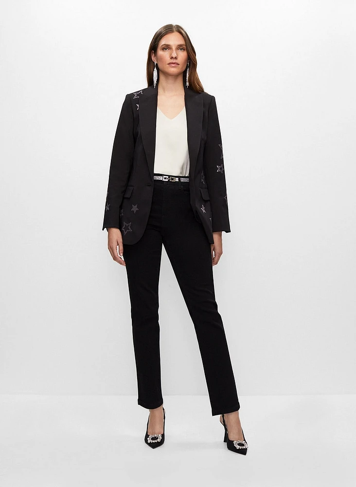 Joseph Ribkoff - Star Embroidered Jacket