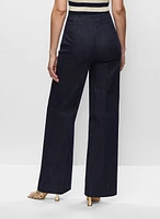 Wide Leg Denim Pants