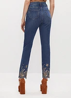 Embroidered Detail Jeans