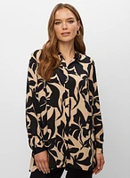 Abstract Floral Motif Tunic