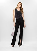 Metallic Sleeveless Top