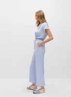 Wide Leg Culotte Pants