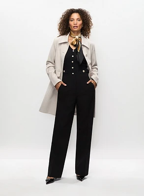 Trench en tricotine et pantalon Soho