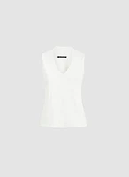 Sleeveless V-Neck Top