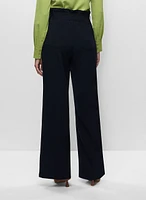 Belted Wide Leg Pants