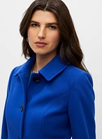 Stretch Wool Blend Coat