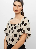 Polka Dot Print Dress