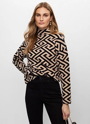 Geometric Motif Sweater