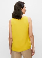 Sleeveless V-Neck Blouse