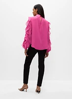 Ruffle Sleeve Blouse