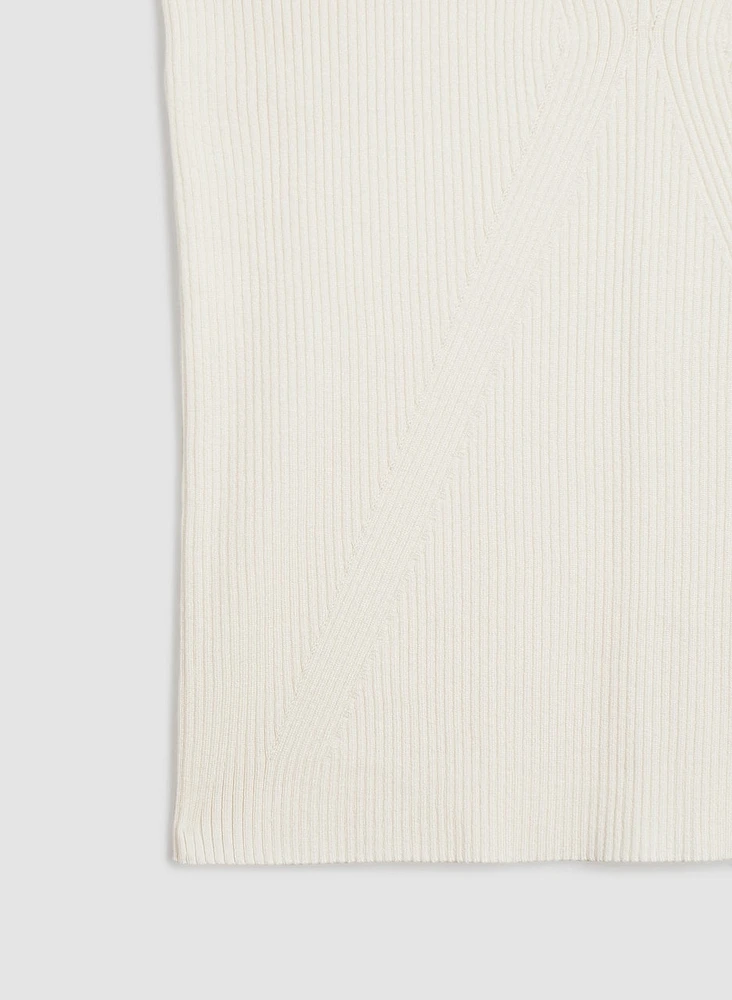 Camisole basique en tricot côtelé