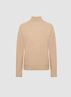 Sequin Mock Neck Sweater