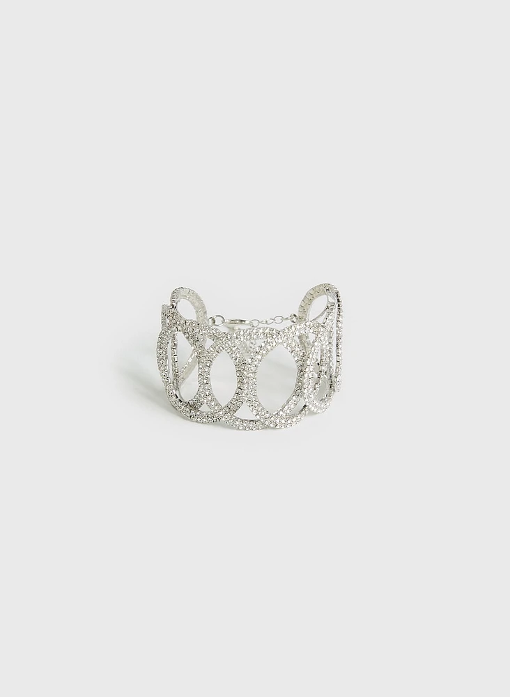 Crystal Detail Cuff Bracelet