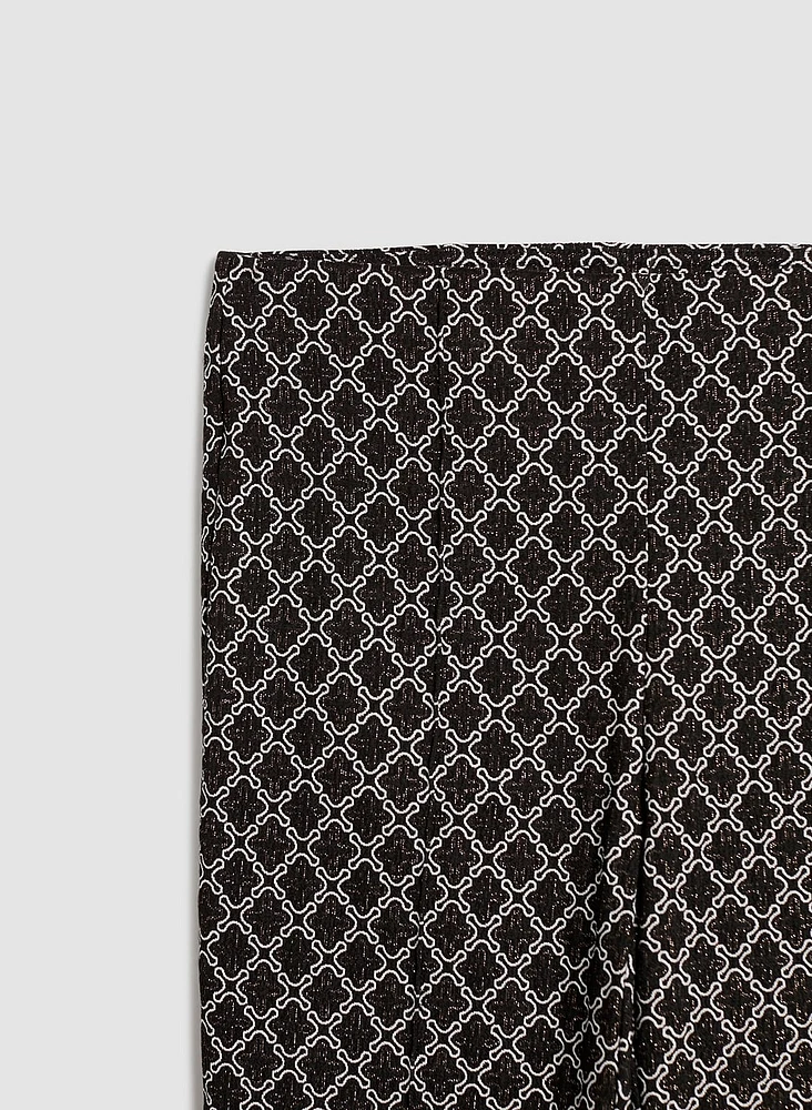 Pantalon Amber à jambe étroite en jacquard