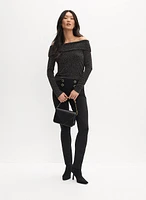 Jewel Button Pull-On Pants