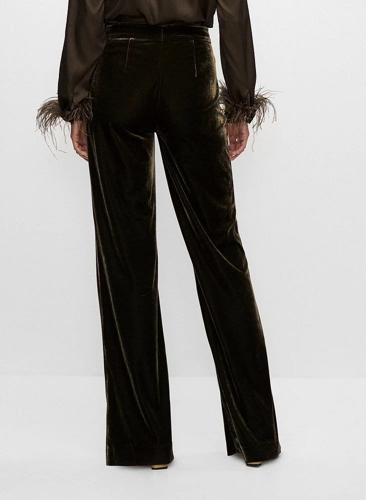 Pantalon à enfiler en velours