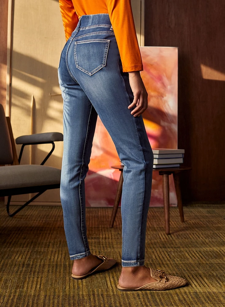 Pull-On Slim Leg Jeans