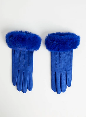 Faux Fur Gloves