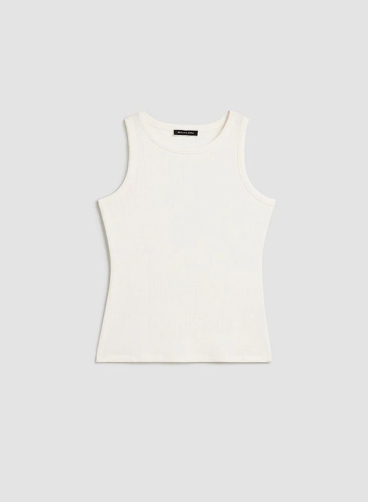 Camisole en maille côtelée