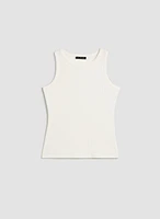 Camisole en maille côtelée