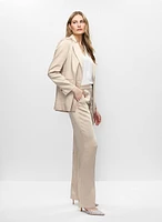 Pantalon droit en satin