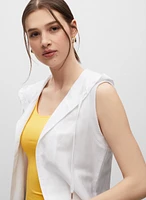Veste ouverte sans manches