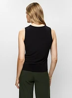 Sleeveless V-Neck Top