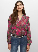 Paisley Print Blouse