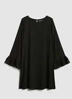 Robe à manches cloche et volants