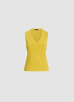 Sleeveless V-Neck Top