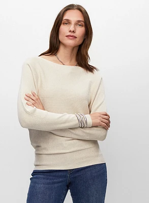 Long Sleeve Rib Knit Pullover