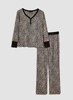 Leopard Print Pyjama Set