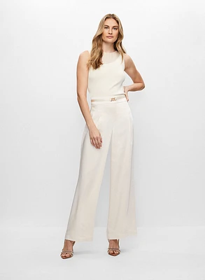 Camisole illusion et pantalon à ceinture