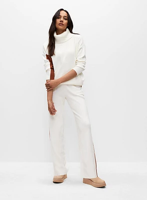 Colour Block Turtleneck Sweater