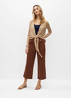 Cardigan avec lien à nouer