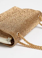 Double Strap Crystal Clutch