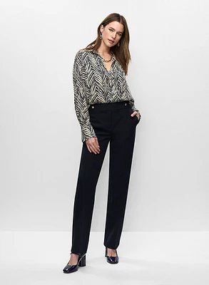 Haut à motif chevrons et pantalon Lauren