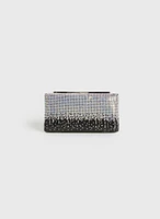Pochette rectangulaire à cristaux