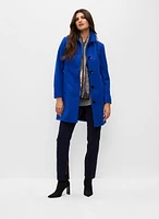 Manteau en laine mélangée extensible