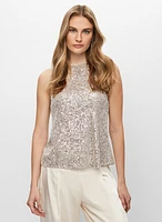 Haut sans manches à sequins