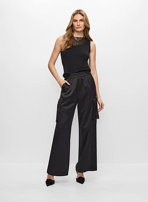 Camisole illusion et pantalon cargo