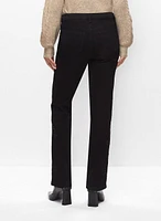 Embroidered Straight Leg Jeans