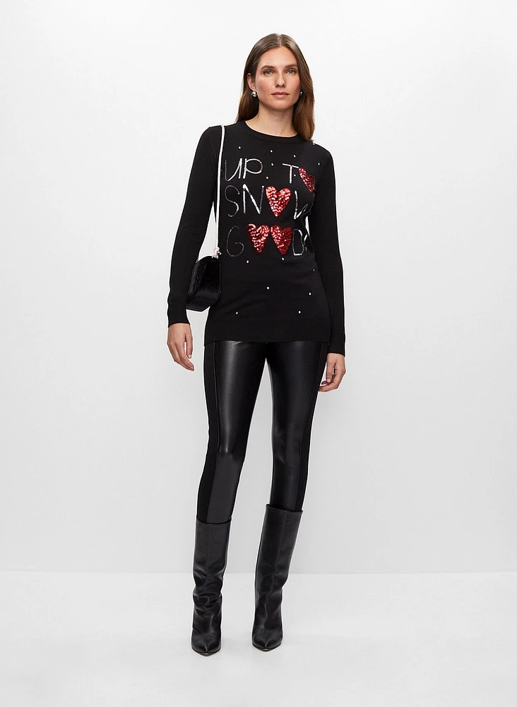 Frank Lyman - Embellished Pullover Sweater