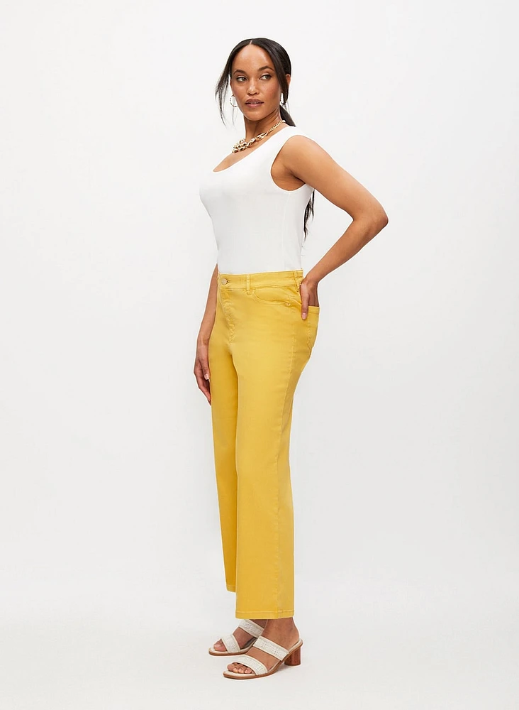 Straight Leg Culotte Jeans